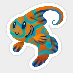 Cute Mandarin Dragonet Fish Sticker